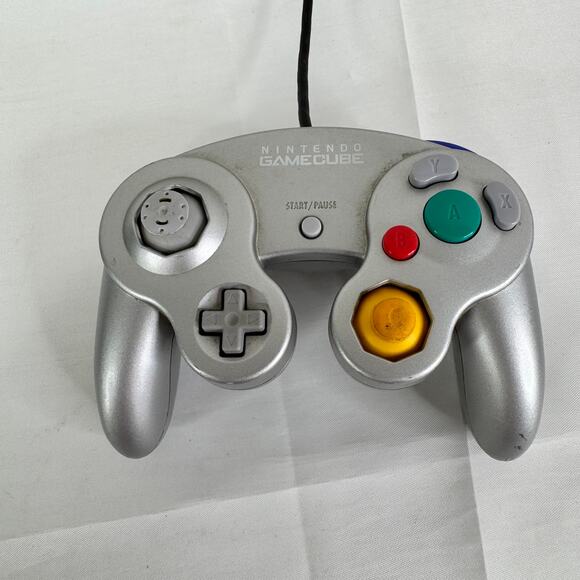 Nintendo GameCube Platinum Controller Official OEM Used Tested And Works - Picture 5 of 6